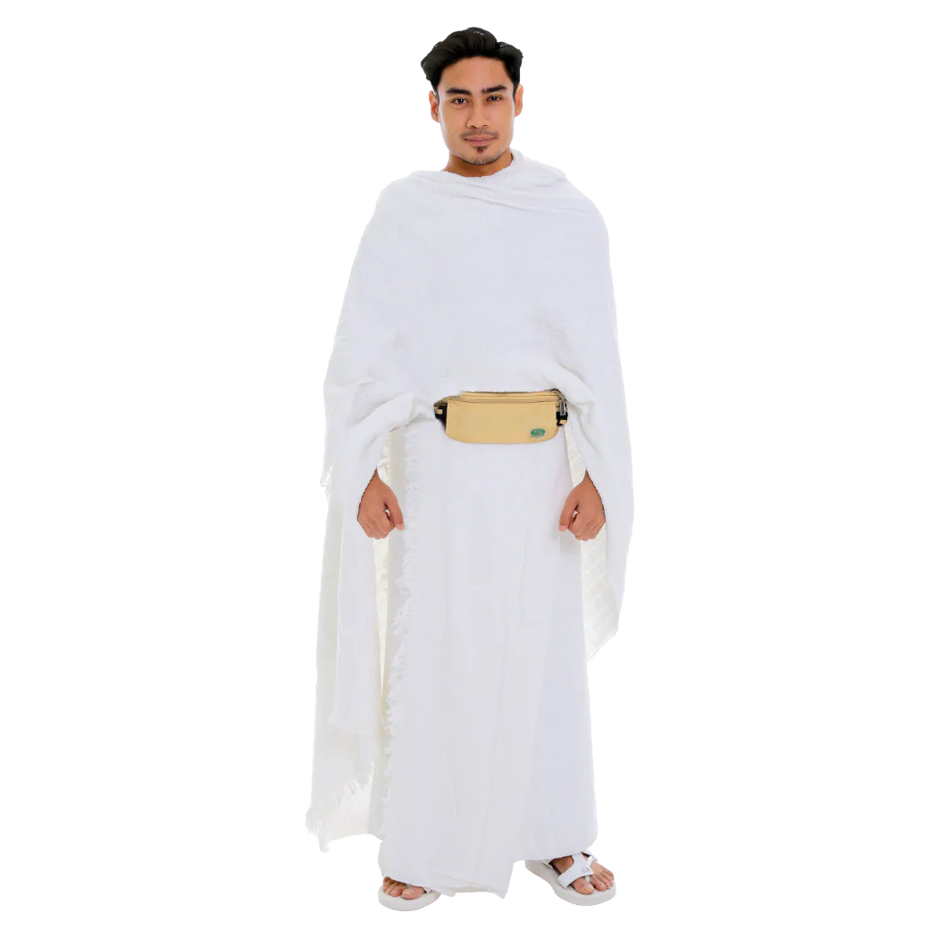 Anti-Theft Waist Bag And Ihram & hajj Belt for Men | Beige - Image 3
