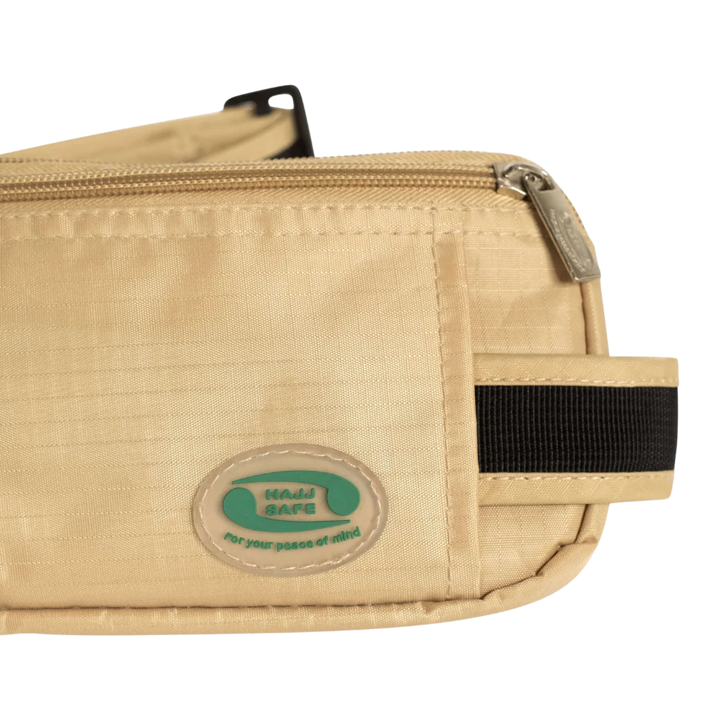 Anti-Theft Waist Bag And Ihram & hajj Belt for Men | Beige - Image 5
