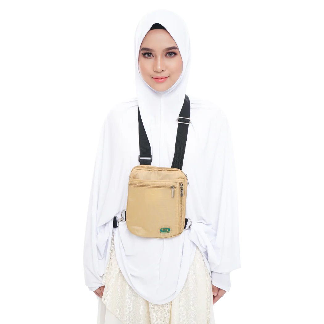 Hajj & Umrah Bag for Women | Beige | Hajj Safe - Image 3