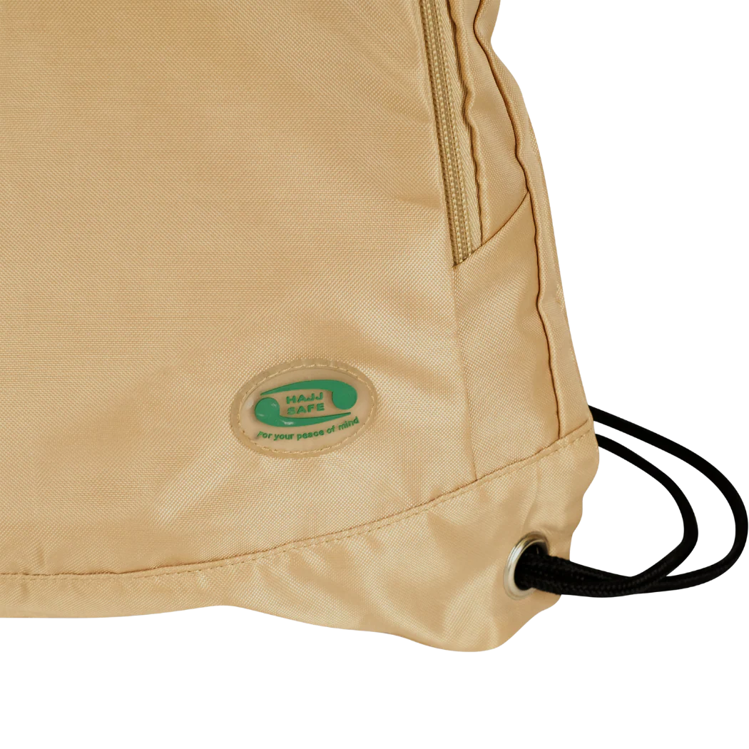 Shoe & Prayer Mat Travel Bag | Perfect for Hajj & Umrah | Beige | Hajj Safe - Image 3